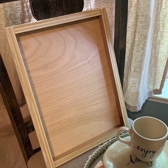 Red wall window watercolor painting 11” by 15” on birch board by local artist. - Picture 4 of 9